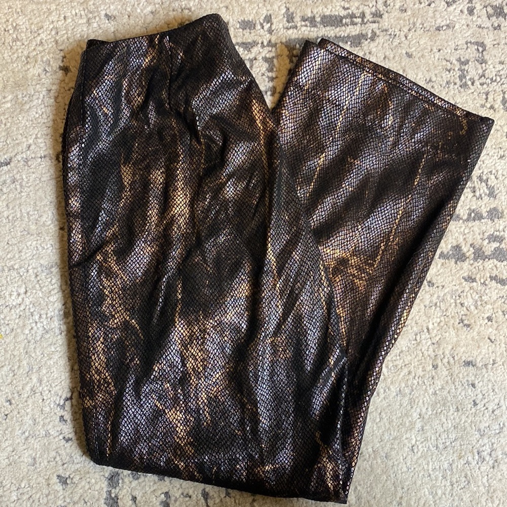 Faux Leather Snakeskin Pants